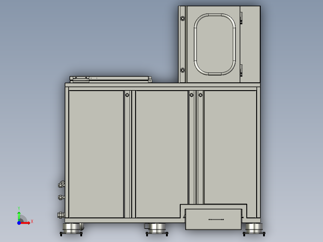 餐厨食品废弃物处理装置前视图