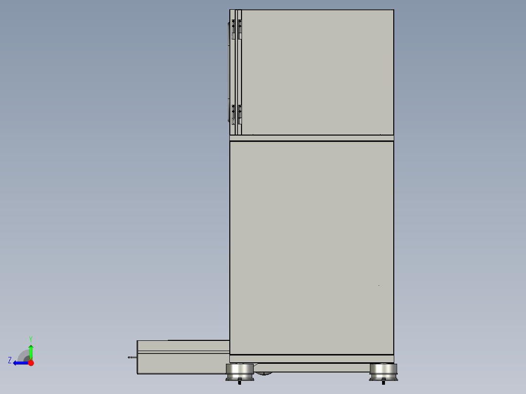餐厨食品废弃物处理装置右视图