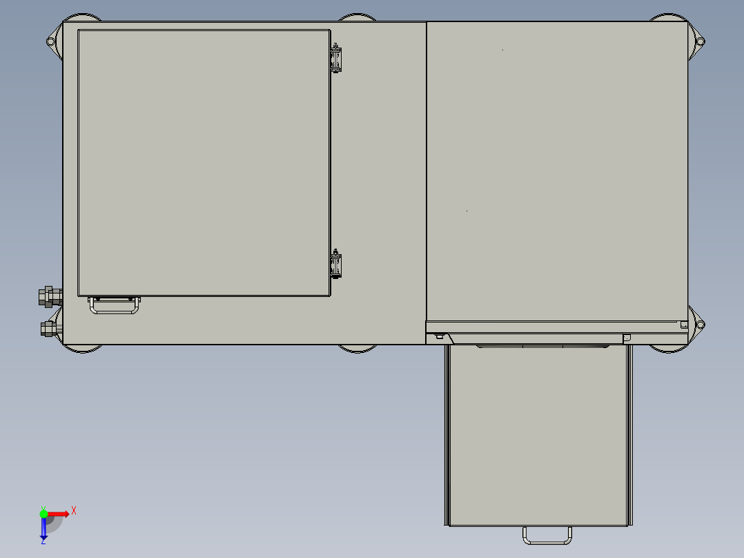 餐厨食品废弃物处理装置俯视图