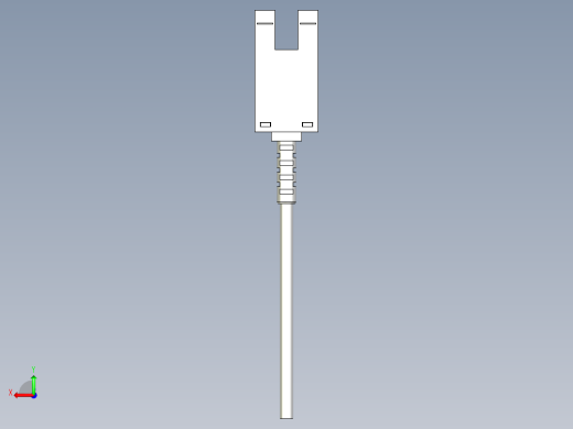 槽型光电传感器LU676_3D后视缩略图