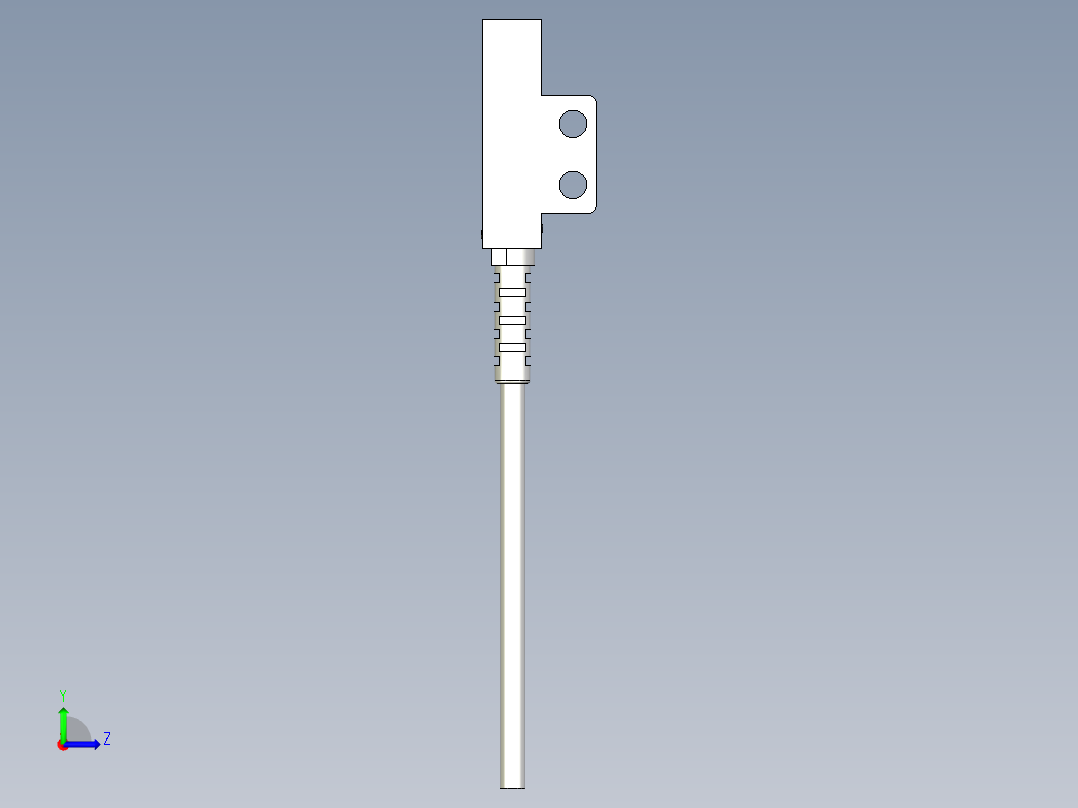 槽型光电传感器LU676_3D左视图