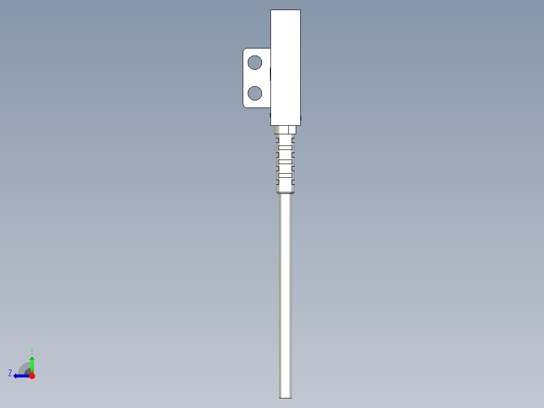 槽型光电传感器LU676_3D右视图