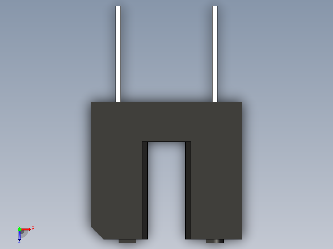 光学传感器俯视图