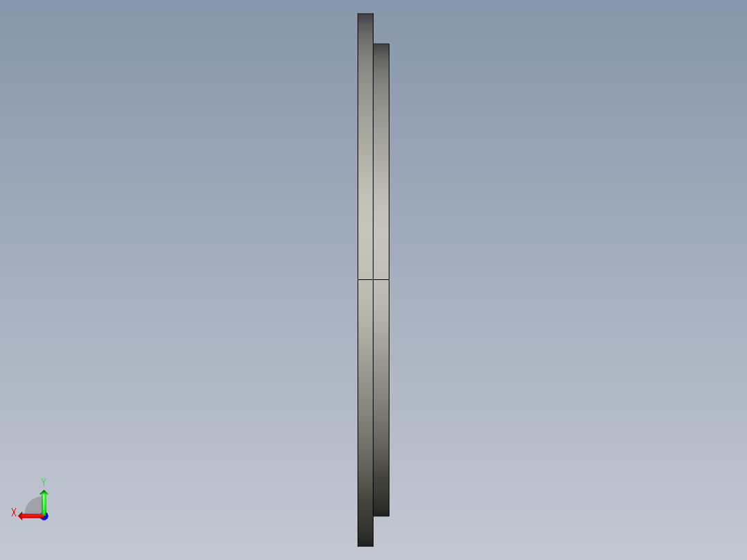 法兰适配器后视图