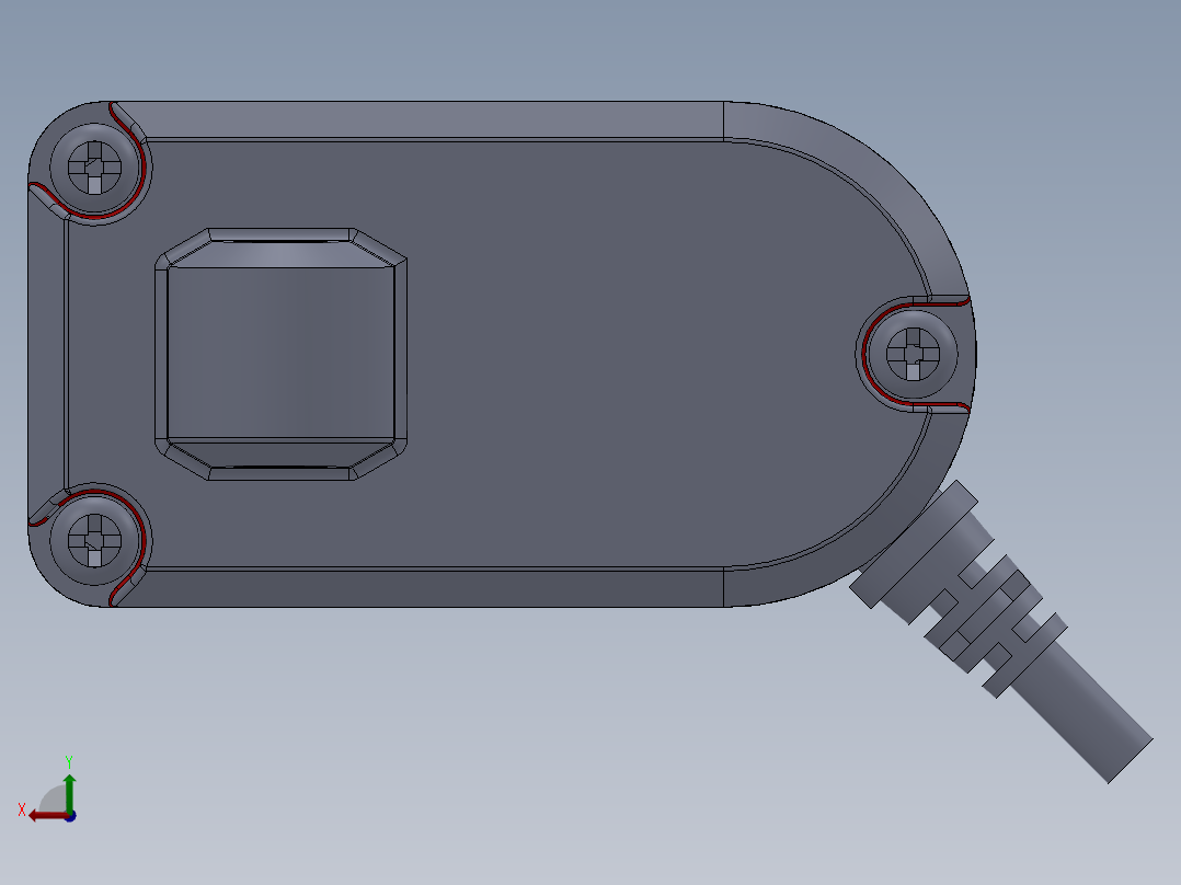 电动推杆后视图