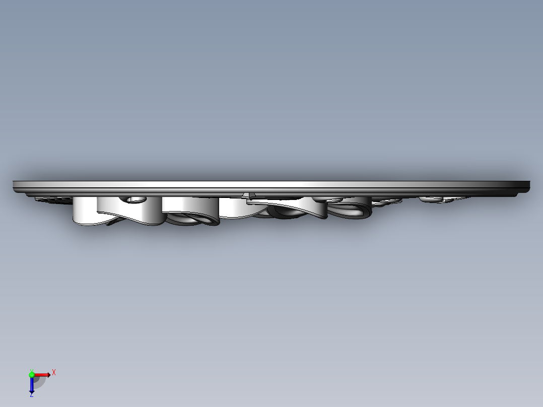 装饰的木花纹俯视图