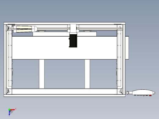 平移装箱机（proe5.0+cad）俯视缩略图