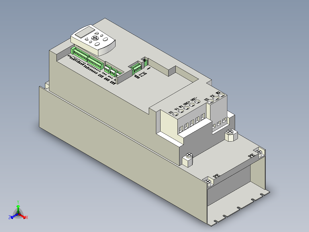 ABB ACS550-01-059A-4正等轴测图