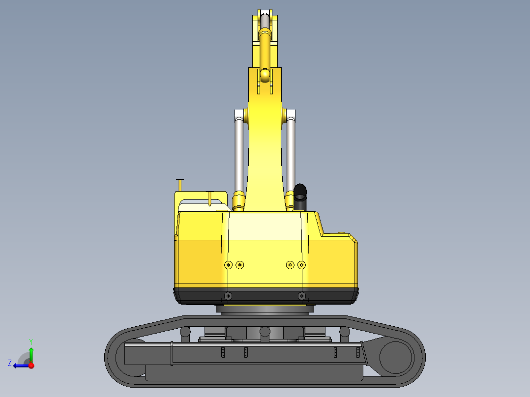挖掘机、推土机(30)右视图