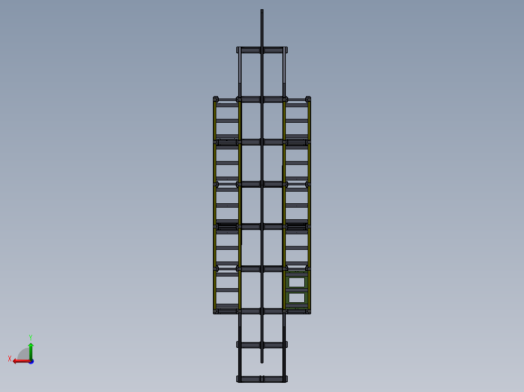 货架、仓库货架2后视图