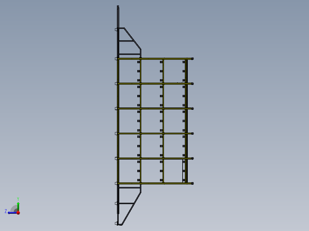 货架、仓库货架2右视图
