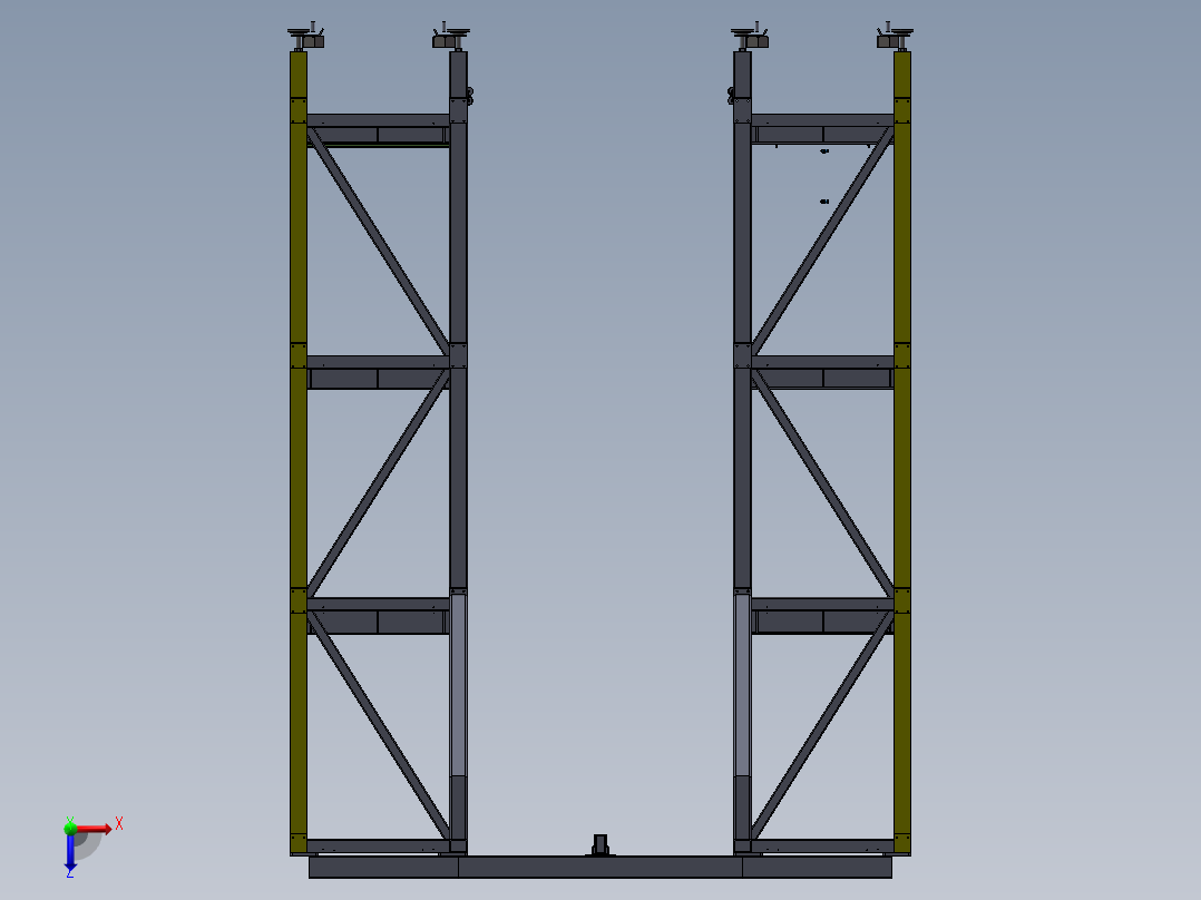货架、仓库货架2俯视图