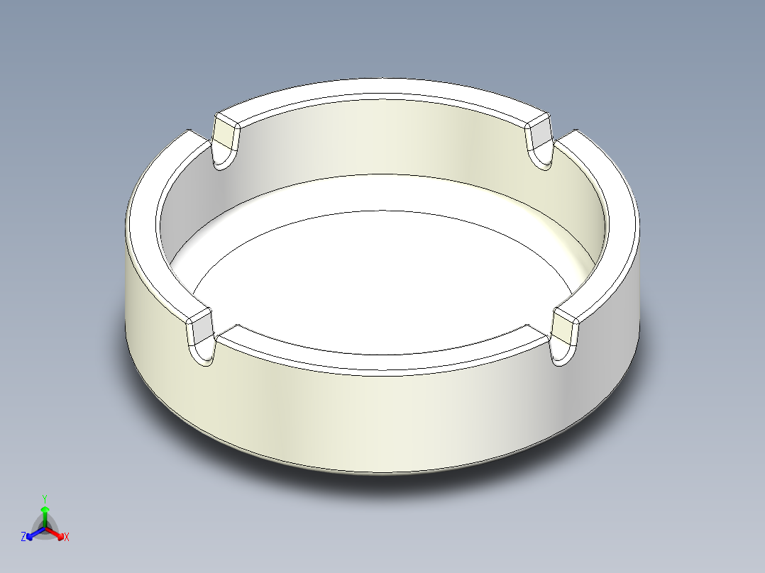 烟灰缸(11)正等轴测图