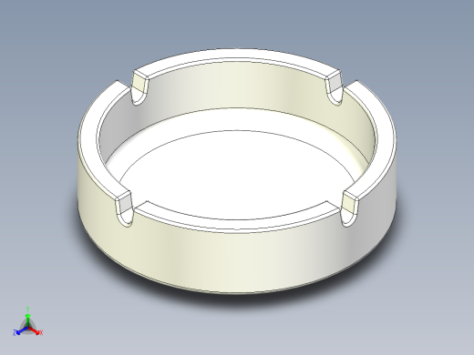 烟灰缸(11)正等轴测缩略图