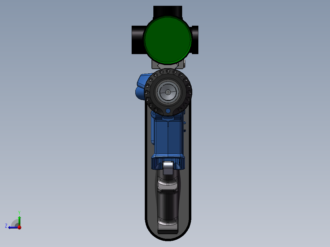 手枪左轮冲锋枪老式狙击步枪设计3D图纸ar15-2 2 STP SW UG X_T右视图