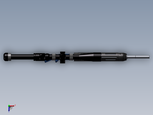 手枪左轮冲锋枪老式狙击步枪设计3D图纸ar15-2 2 STP SW UG X_T俯视缩略图