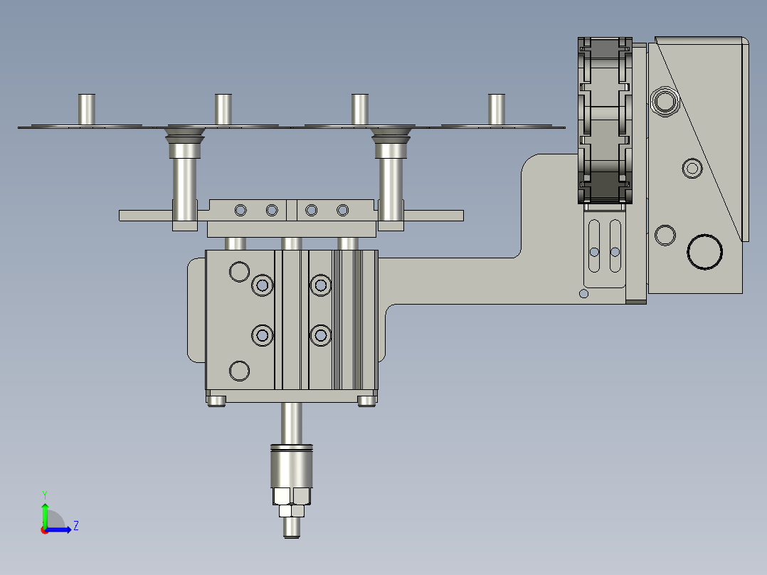 XX01-取料机械手装配左视图