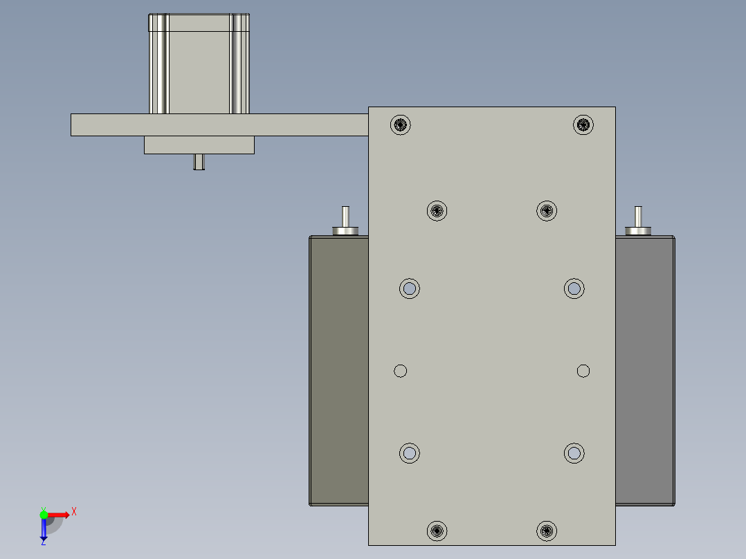 胶轮总成俯视图