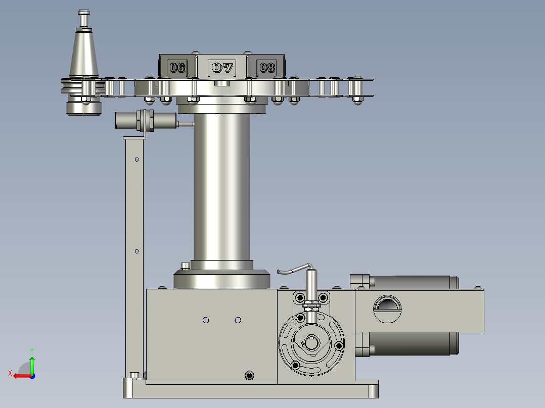 刀库部件DV06-ISO308T300D01后视图