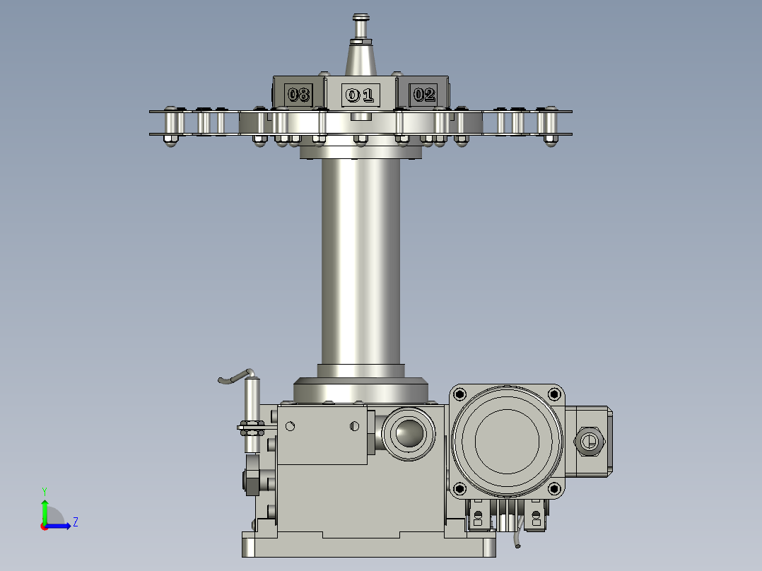 刀库部件DV06-ISO308T300D01左视图