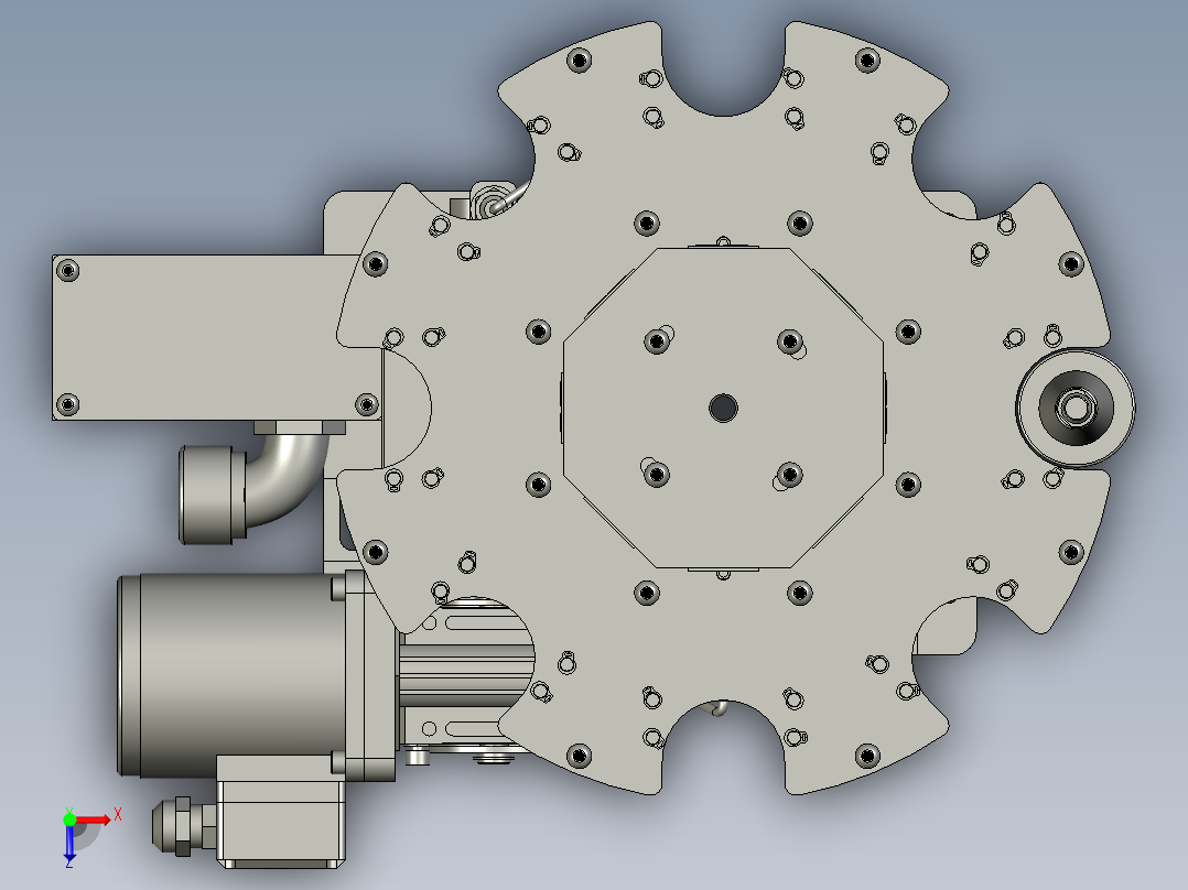刀库部件DV06-ISO308T300D01俯视图