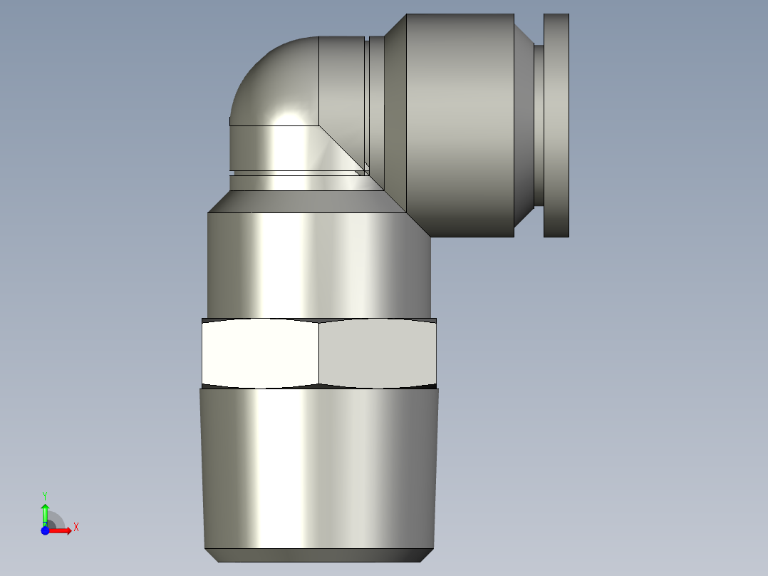 L型接头PL-12-04前视图