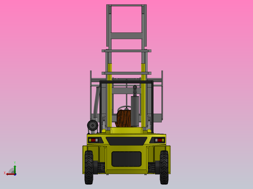 32 叉车 SW后视图