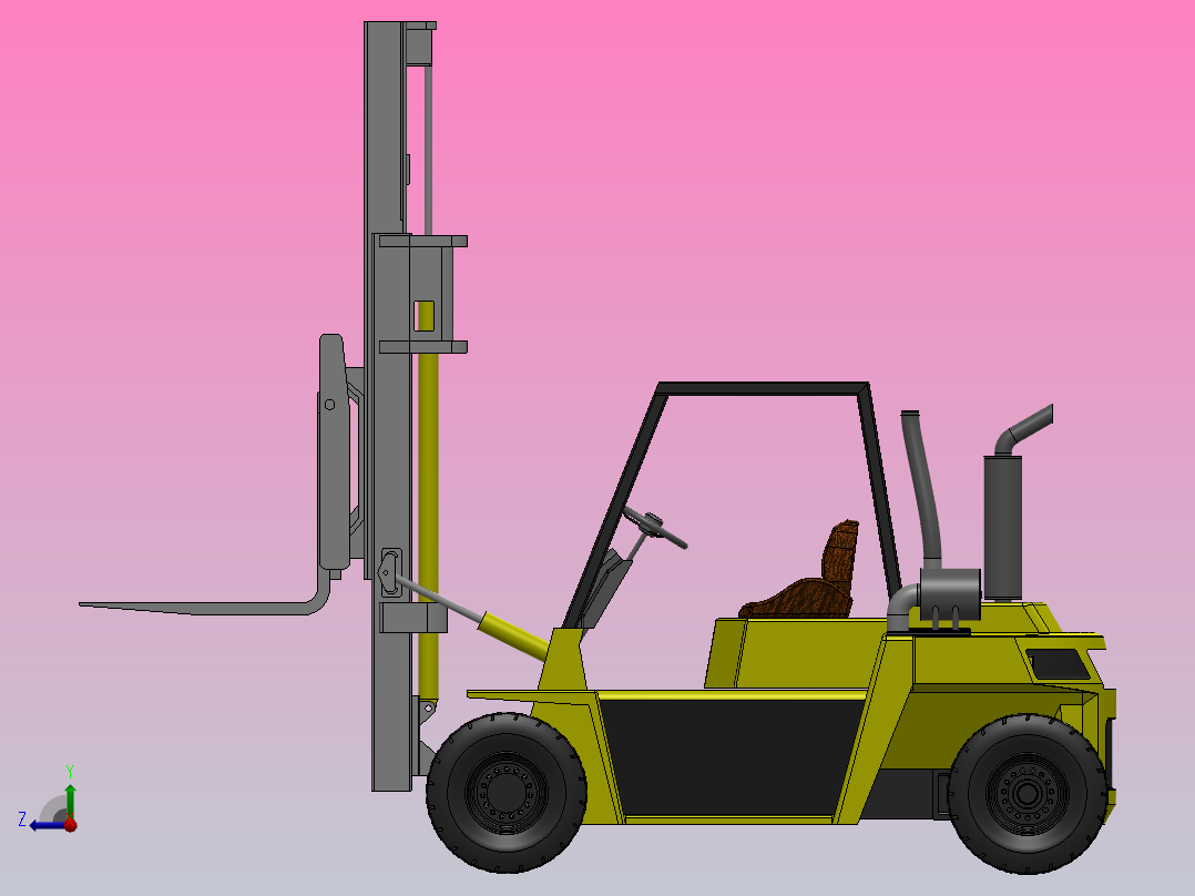 32 叉车 SW右视图