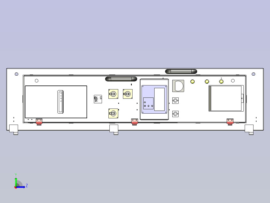 电池开关6（10）千伏真空断路器左视图