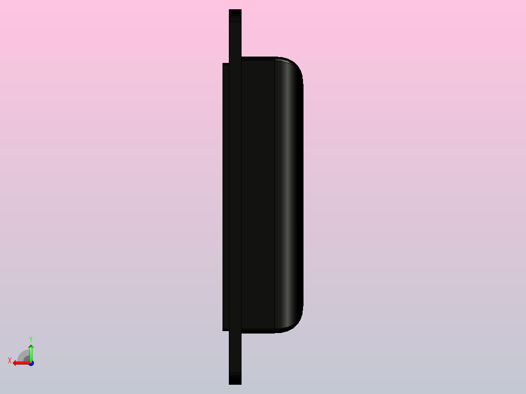 可折叠塑料嵌入式手柄SAMLO_PULY130后视图