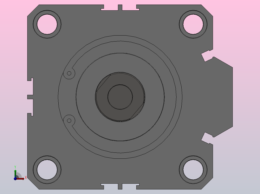 SDA超薄气缸系列SDA 80×60前视图