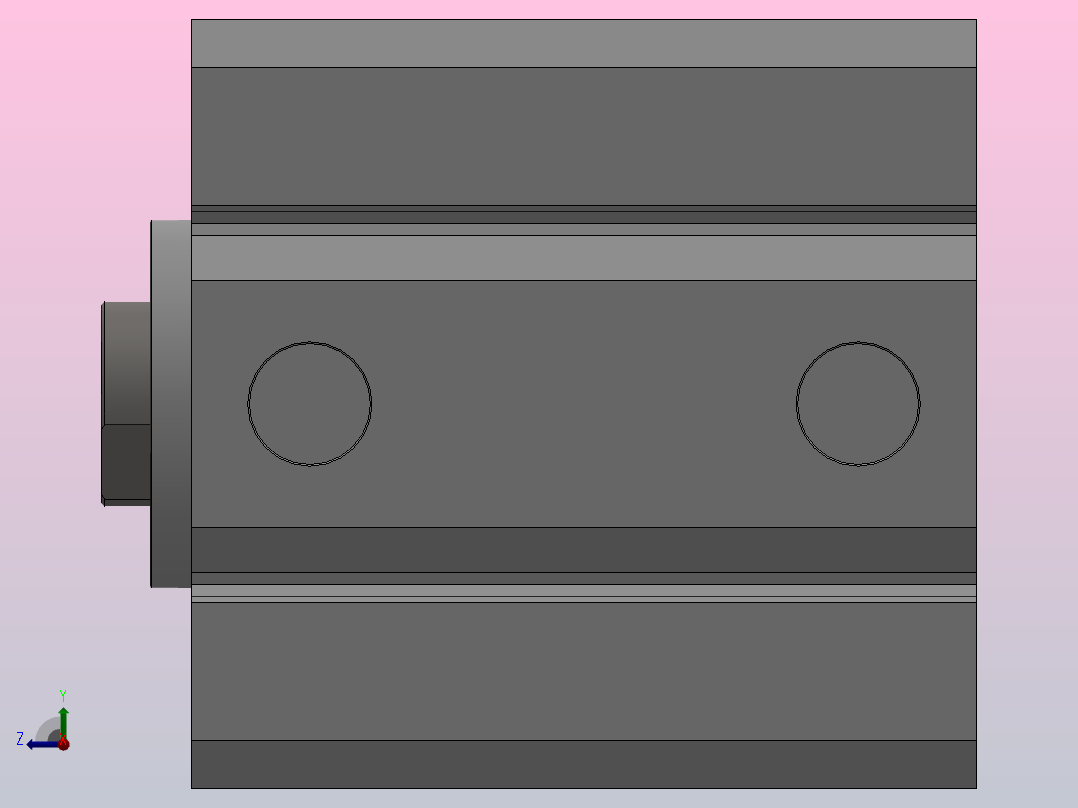 SDA超薄气缸系列SDA 80×60右视图