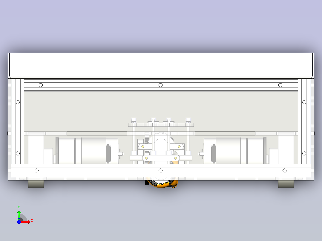 快递分拣机器人前视图