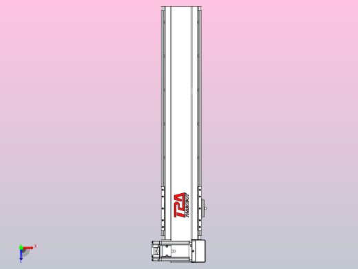 皮带直线轴半封闭可选导轨TPA-HNB-120D-110-L450-RU-C-P40-N3俯视缩略图