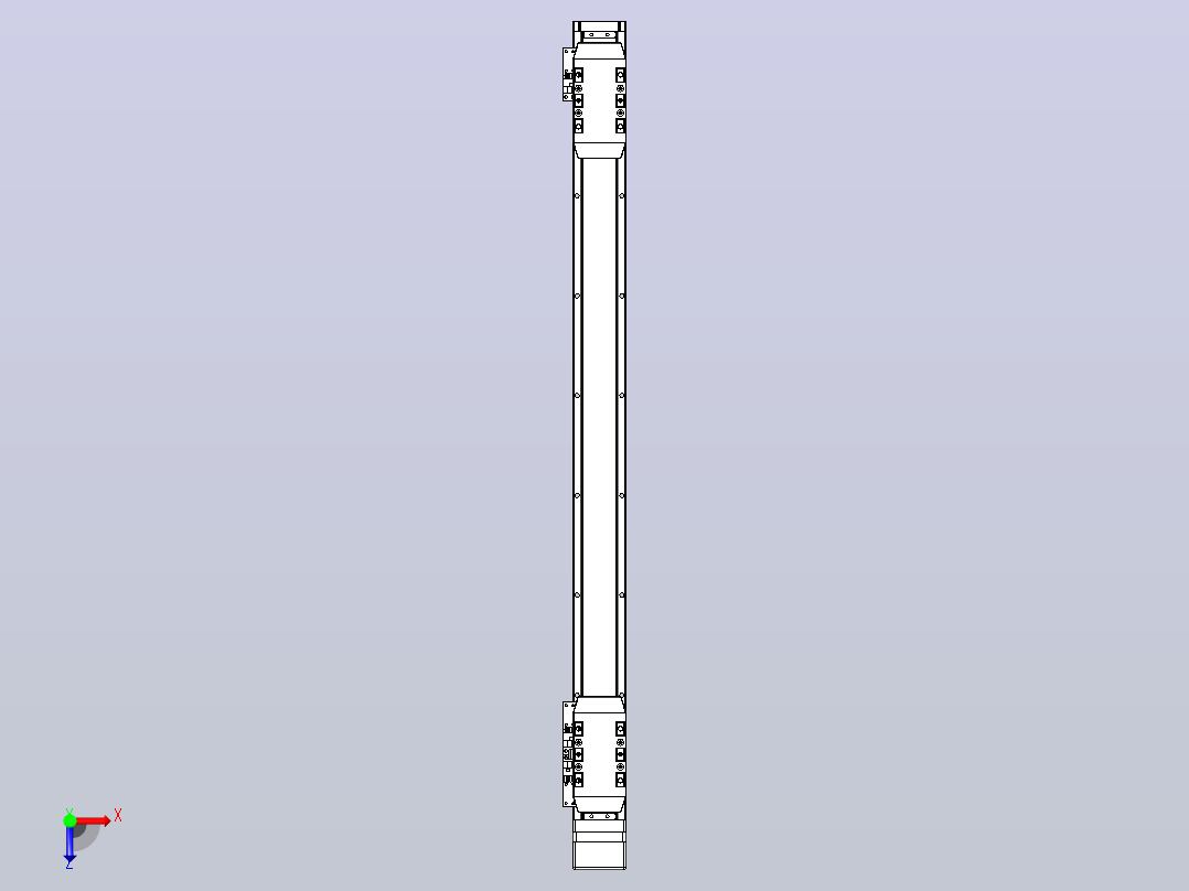滚珠丝杠线性轴TPA-GCRS-50-1205C-L250-MP-M10-N3俯视图