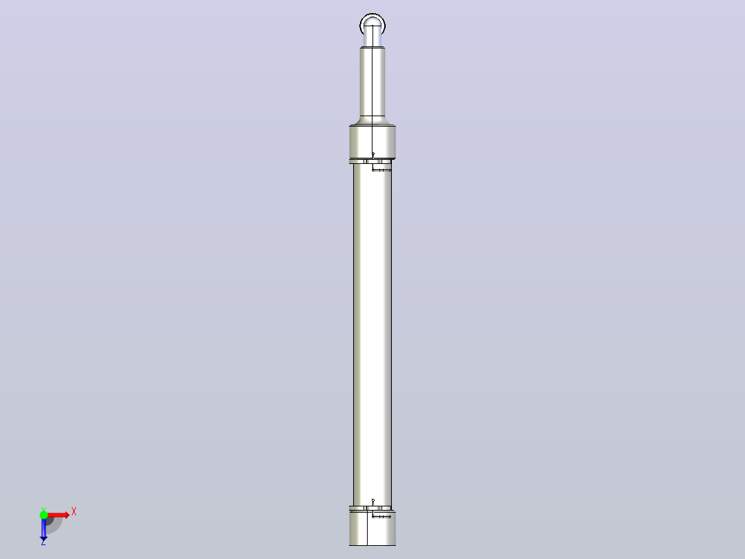 重型LED吊灯-工作灯，带挂钩，14瓦，50英寸电线，3英寸灯管俯视图