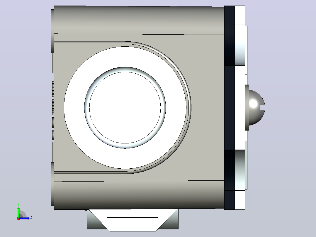 YBLX-P1_120_1E行程开关三维模型202106左视图