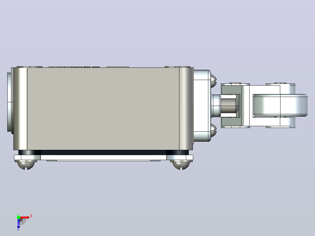 YBLX-P1_120_1E行程开关三维模型202106俯视图