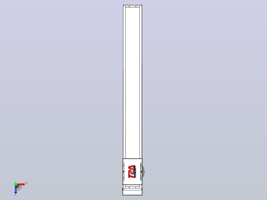 滚珠丝杠直线轴带导轨全封闭TPA-HCR-110D-1610C-L850-MP-C-P40-N3俯视缩略图