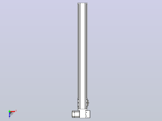 皮带直线轴半封闭可选导轨TPA-HNB-85S-90-L750-RP-C-P20-N3俯视缩略图