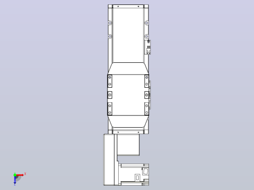 机器人皮带驱动直线轴TPA-GCB-150-P80-L150-QL-M75-N3俯视缩略图