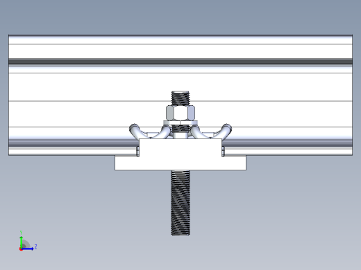 铁路轨道，弹条式扣件左视缩略图