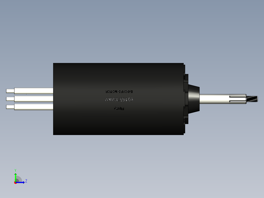 flipsky-90165-130kv-20000w螺旋桨花键左视图