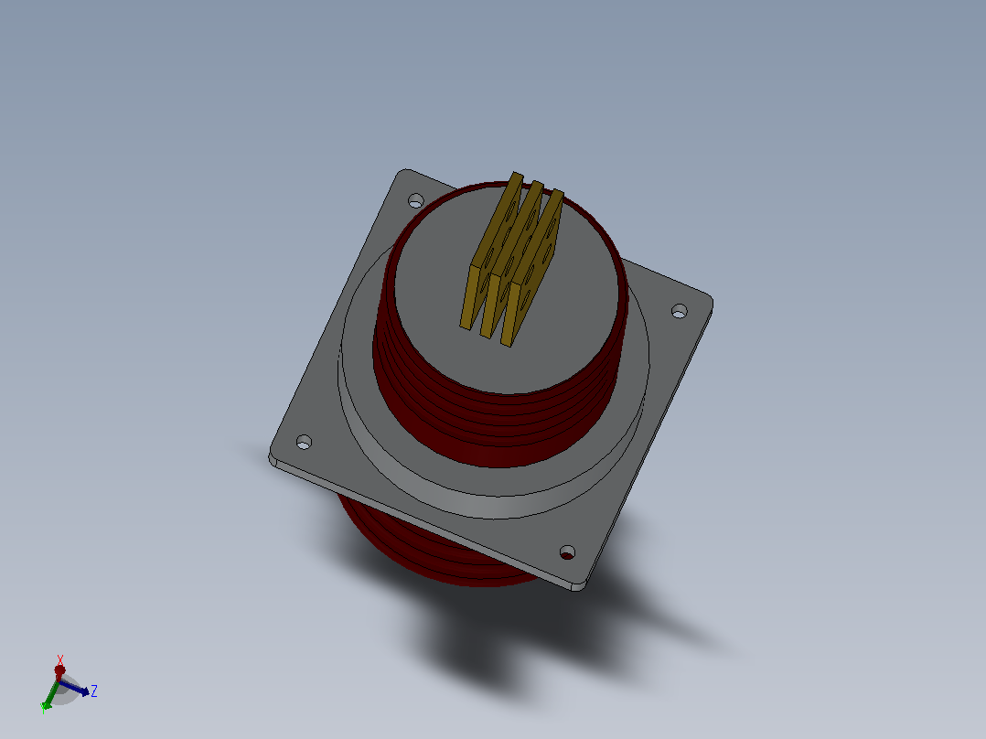 CWB-10-12KV╱3000A户外高压穿墙套管[CWB-10／4000]右视图