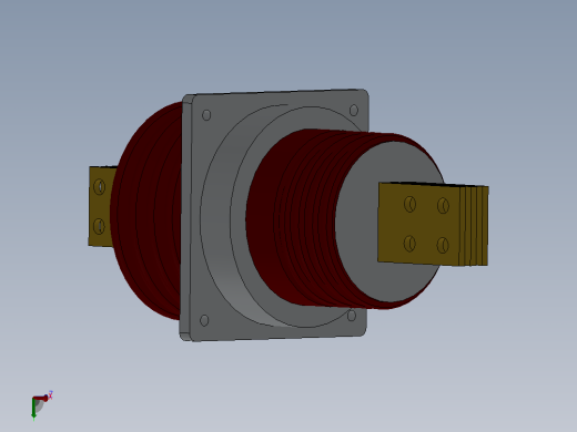 CWB-10-12KV╱3000A户外高压穿墙套管[CWB-10／4000]正等轴测缩略图
