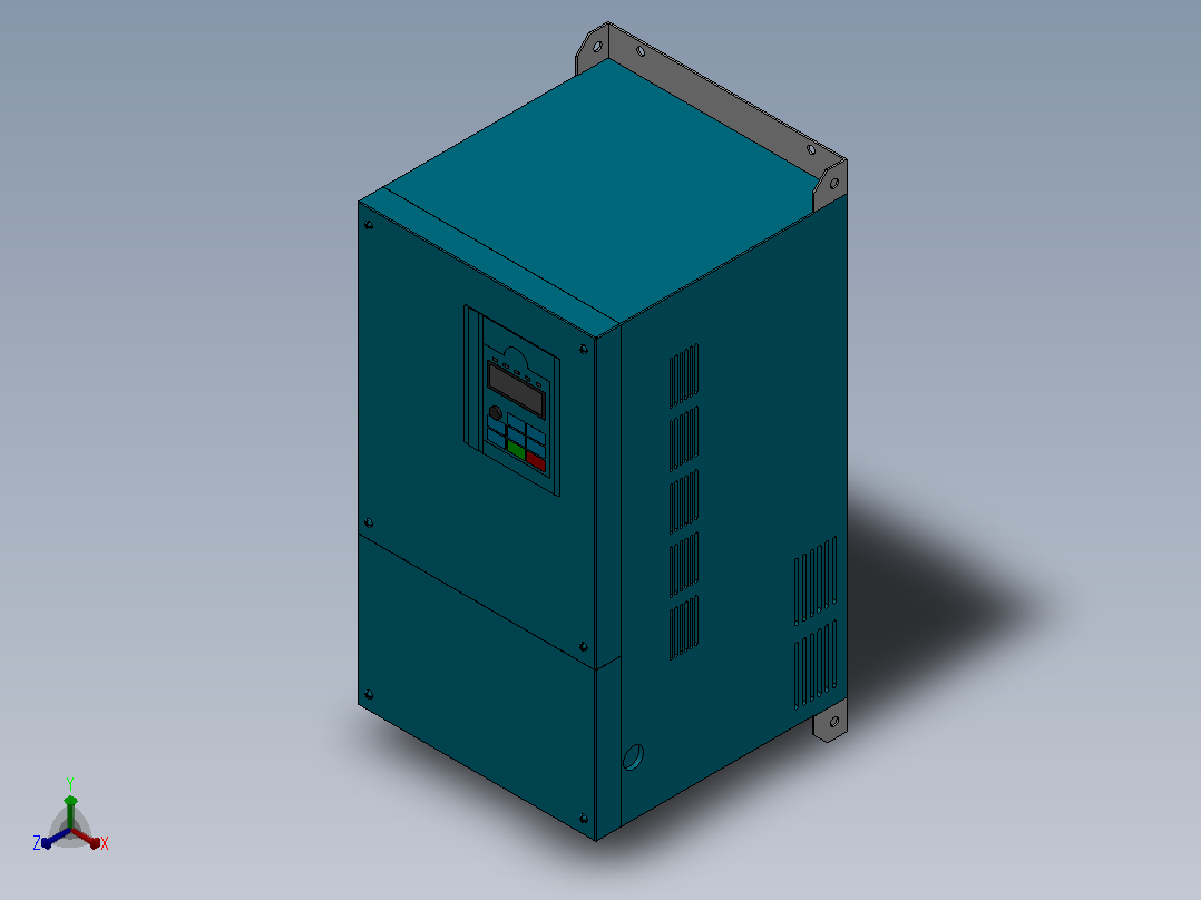 BD1000高性能矢量变频器[BD1000-055G-4]正等轴测图
