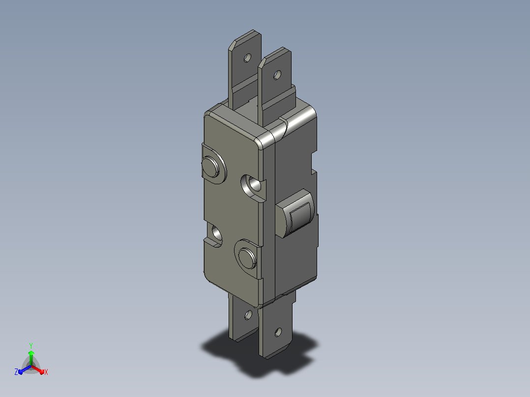 微动开关传感器TW-101A主视图