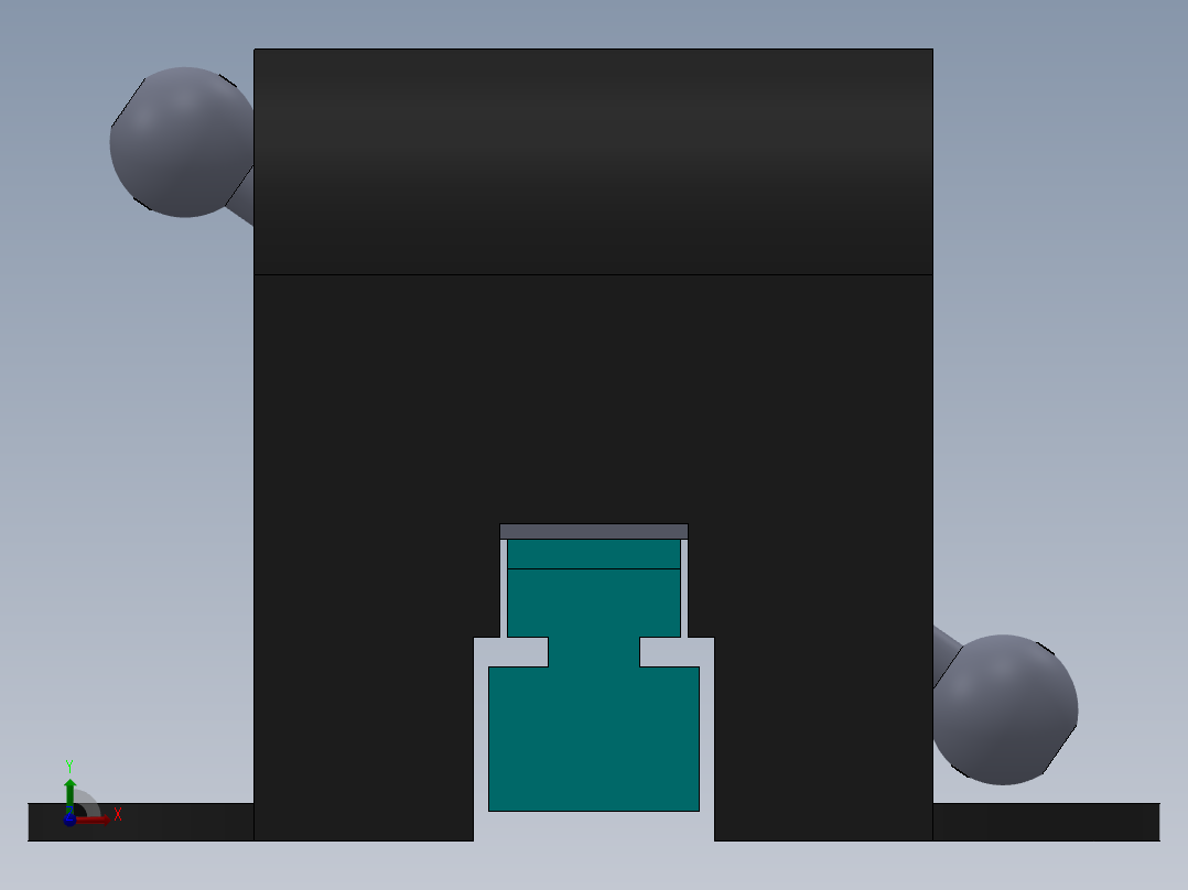 夹具装配体前视图