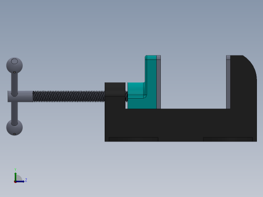 夹具装配体左视缩略图