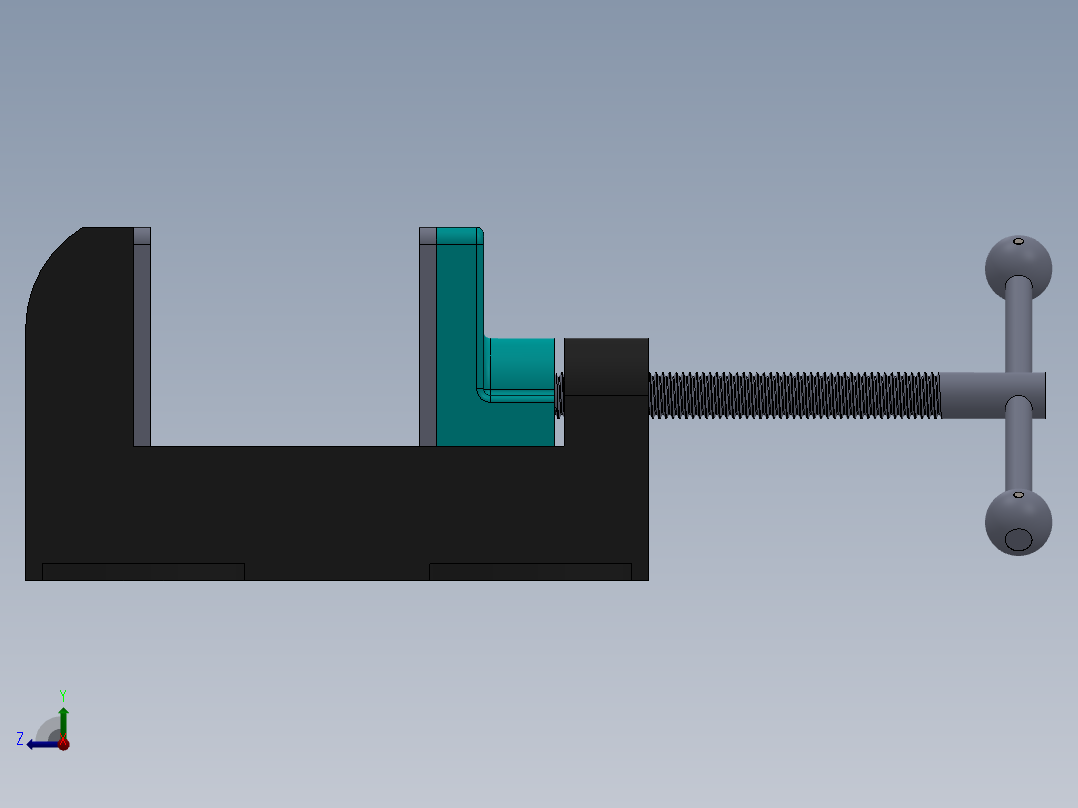 夹具装配体右视图